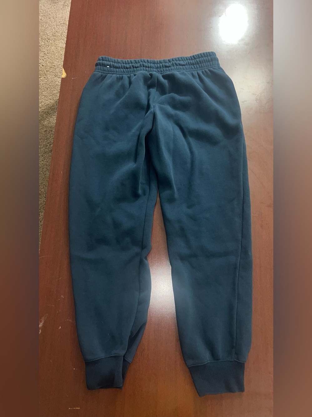 Nike Navy Men's Fleece Joggers with White Swoosh - Picture 3 of 3